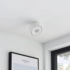 Arcchio Rotari LED-loftlampe, hvid, drejelig, metal