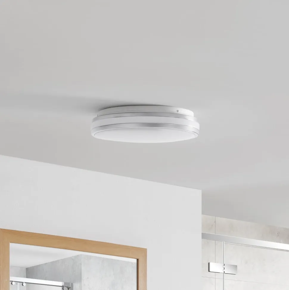 Arcchio Sinovu LED-loftlampe til badeværelset, krom, 34 cm