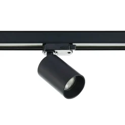 Arcchio skinnespot Brinja, sort, Ø 6 cm, 3-faset