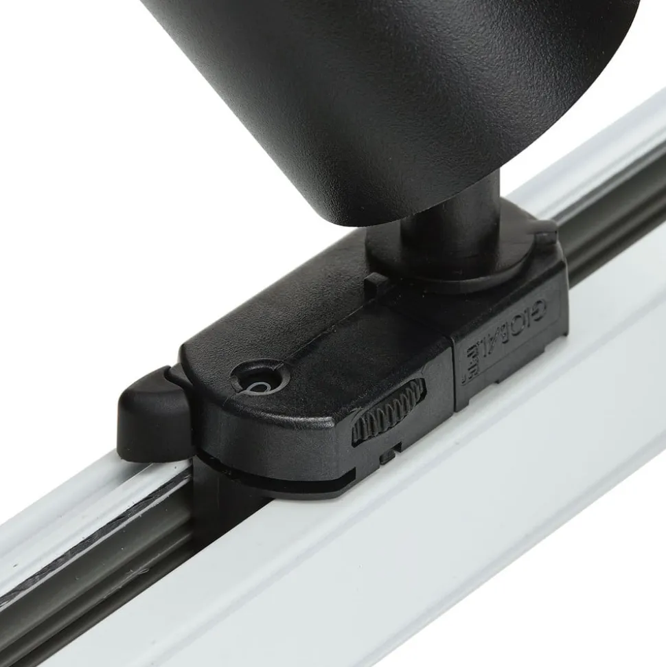 Arcchio skinnespot Brinja, sort, Ø 6 cm, 3-faset