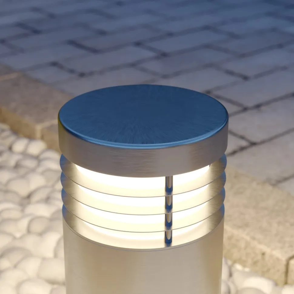 Arcchio sokkellampe Caramia, 23 cm, stål, saltvandsresistent