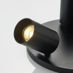 Arcchio spotlight Brinja, sort, rund, Ø 6 cm, 3 lyskilder, GU10