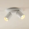 Arcchio spotlight Brinja, hvid, rund, Ø 6 cm, 2 lyskilder, GU10