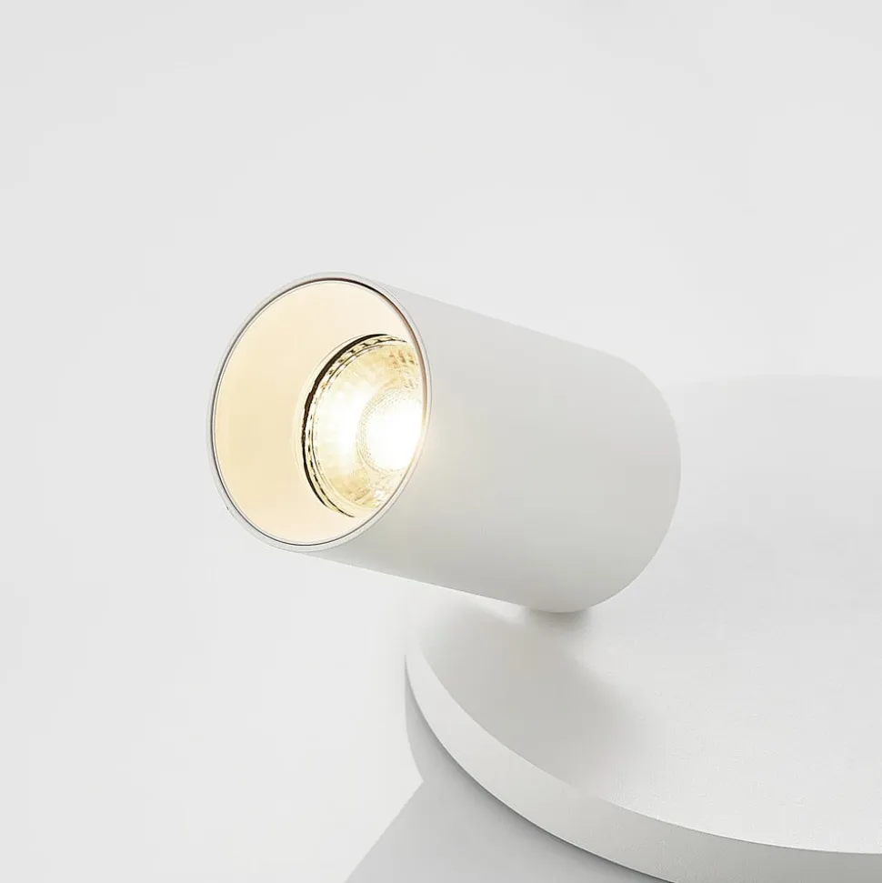Arcchio spotlight Brinja, hvid, rund, Ø 6 cm, 2 lyskilder, GU10