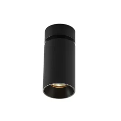 Arcchio spotlight Brinja, sort, rund, 13 cm høj, Ø 6 cm