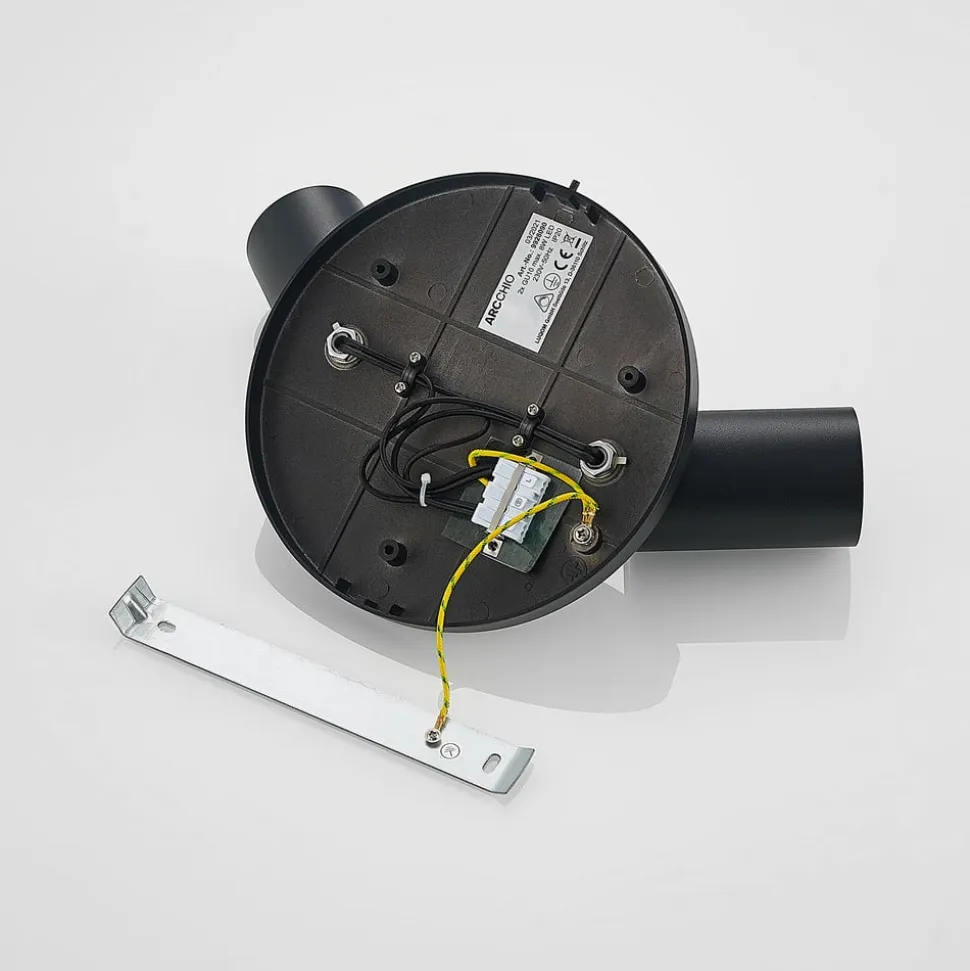 Arcchio spotlight Brinja, sort, rund, Ø 6 cm, 2 lyskilder, GU10