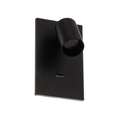 Arcchio spotlight Brinja, sort, metal, USB-C, afbryder
