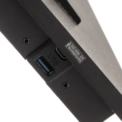 Arcchio spotlight Brinja, sort, metal, USB-C, afbryder