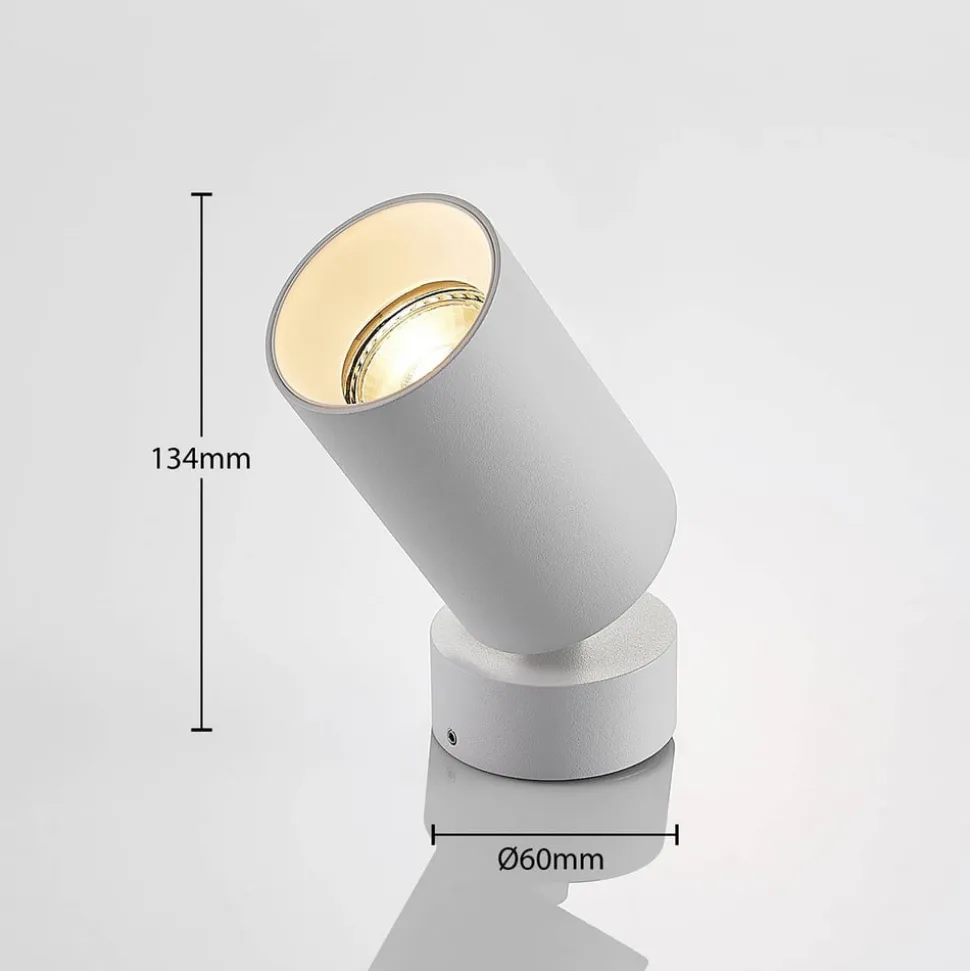 Arcchio spotlight Brinja, sæt med 4, hvid, rund, Ø 6 cm, GU10