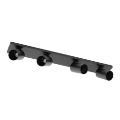 Arcchio spotlight Brinja, sort, 65 cm lang, Ø 7 cm, 4 lyskilder