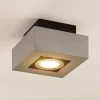 Arcchio spotlight Vince, 14 x 14 cm, sølv, metal, GU10