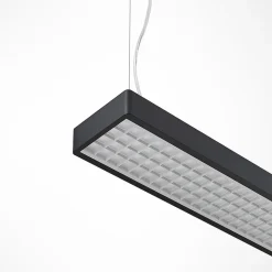 Arcchio Susi LED-kontorhængelampe, sort, 120 cm, 4000K, DALI