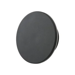 Arcchio udendørs LED-væglampe Gravo, Ø 16 cm, sort, IP65