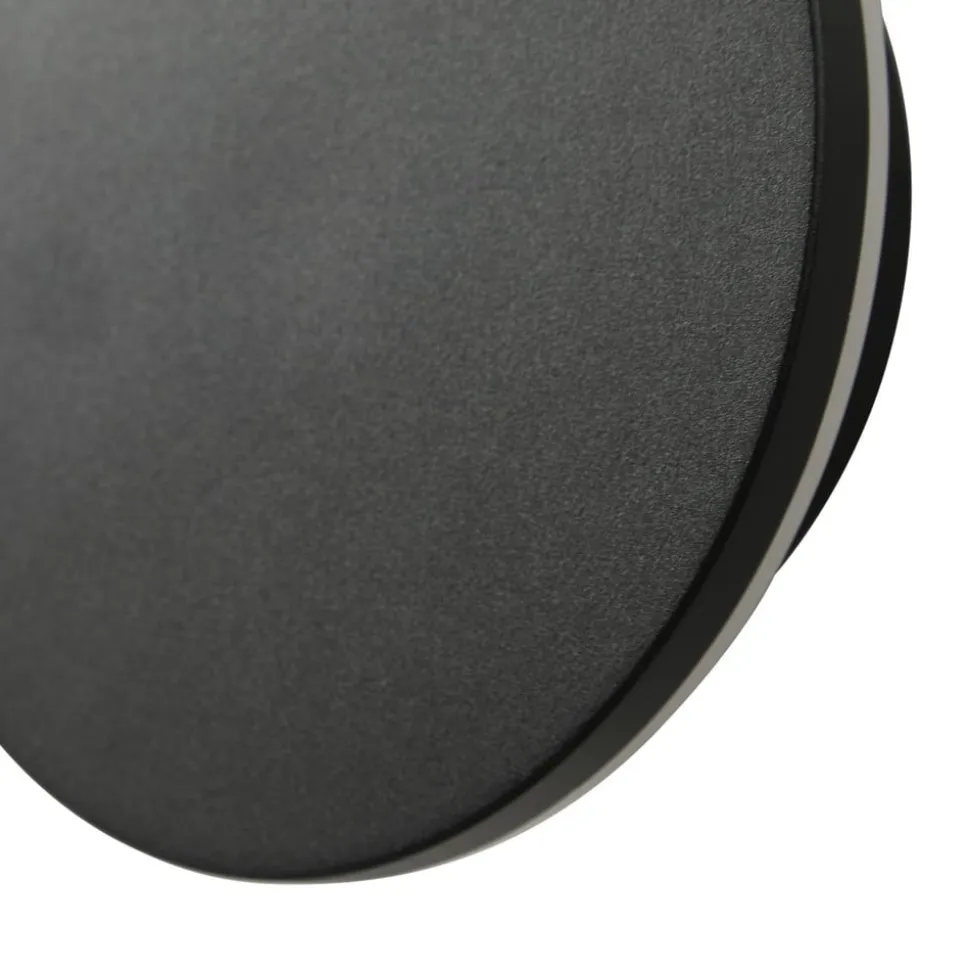 Arcchio udendørs LED-væglampe Gravo, Ø 16 cm, sort, IP65