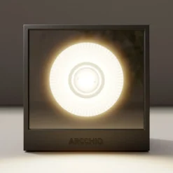 Arcchio udendørs LED-væglampe Tassnim, 12 cm, antracit, IP65