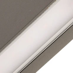 Arcchio udendørs LED-væglampe Lengo, 50 cm, 1 lyskilde, grå, CCT