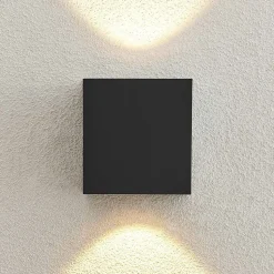 Arcchio udendørs LED-væglampe Tassnim, 12 cm, antracit, IP65