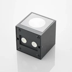Arcchio udendørs LED-væglampe Tassnim, 12 cm, antracit, IP65