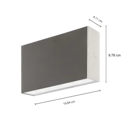 Arcchio udendørs LED-væglampe Karline, 1060 lm, stål, IP65