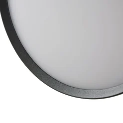 Arcchio udendørs LED-væglampe Gravo, Ø 25 cm, sort, IP65