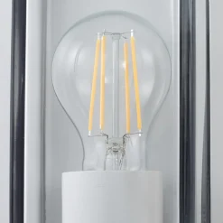 Arcchio udendørs væglampe Ismera, hvid, IP65, glas, E27