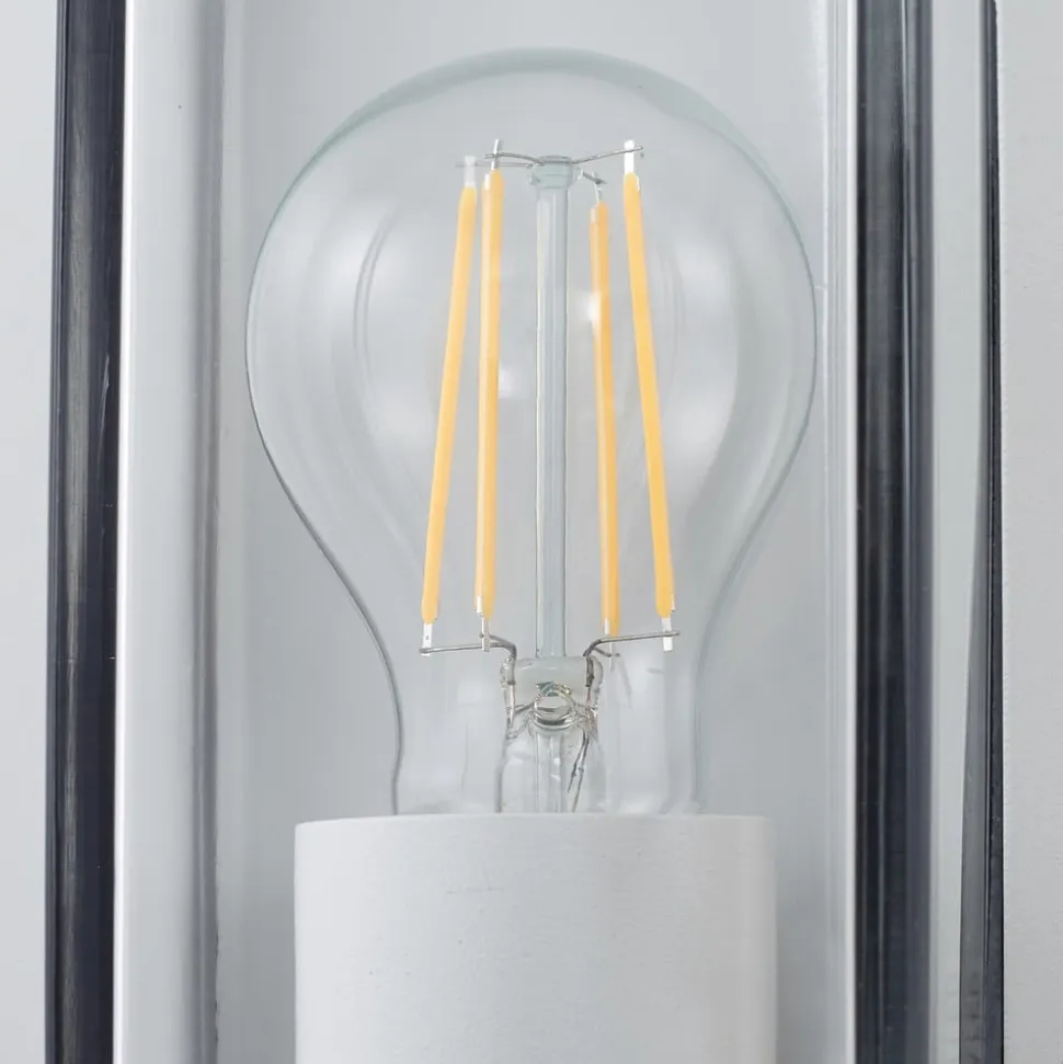 Arcchio udendørs væglampe Ismera, hvid, IP65, glas, E27