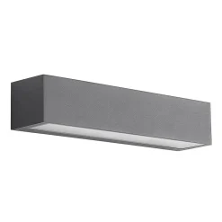 Arcchio udendørs væglampe LengoE27, 38 cm, antracit, E27, IP54