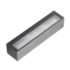 Arcchio udendørs væglampe LengoE27, 38 cm, antracit, E27, IP54
