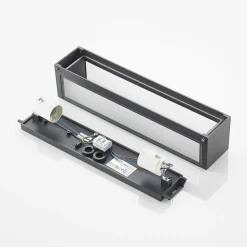 Arcchio udendørs væglampe LengoE27, 38 cm, antracit, E27, IP54