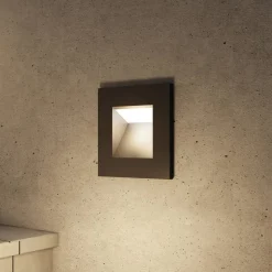 Arcchio vægindbygningslampe Zamo, G9, sort, 12 cm, IP65
