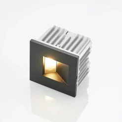 Arcchio vægindbygningslampe Zamo, G9, sort, 12 cm, IP65