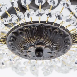 Arila loftlampe, krystalkæder, Ø 40 cm
