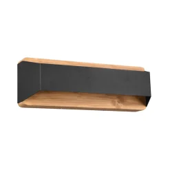 Arino LED-væglampe, sort, bredde 35,2 cm