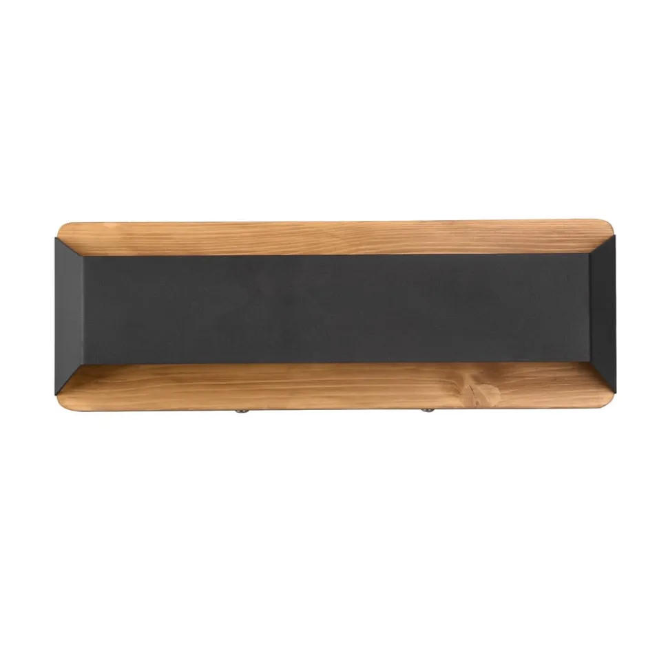 Arino LED-væglampe, sort, bredde 35,2 cm
