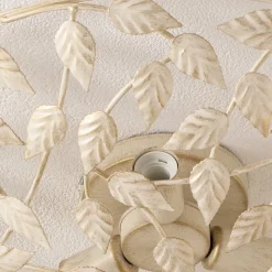 Arion loftlampe, creme/guldpatineret, Ø 63 cm, stål