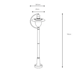 Aruba vejlampe, rustbrun