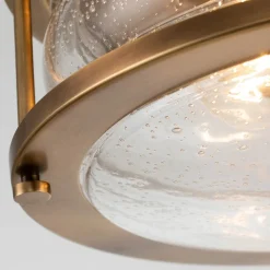 Ashland Bay loftlampe til bad, Ø 30,5 cm, messing