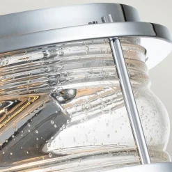 Ashland Bay loftlampe til bad, Ø 30,5 cm, krom