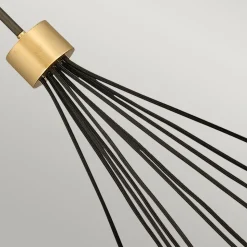 Astrid lysekrone, metallisk bronze, 11 lyskilder