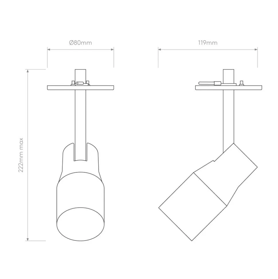 Astro Apollo 100 Recessed loftspot, hvidt
