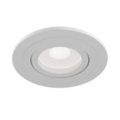 Atom indbygningsspot, GU10, hvid, rund ramme