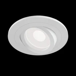 Atom indbygningsspot, GU10, hvid, rund ramme