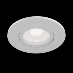 Atom indbygningsspot, GU10, hvid, rund ramme
