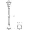 Attraktiv lampemast 772 W