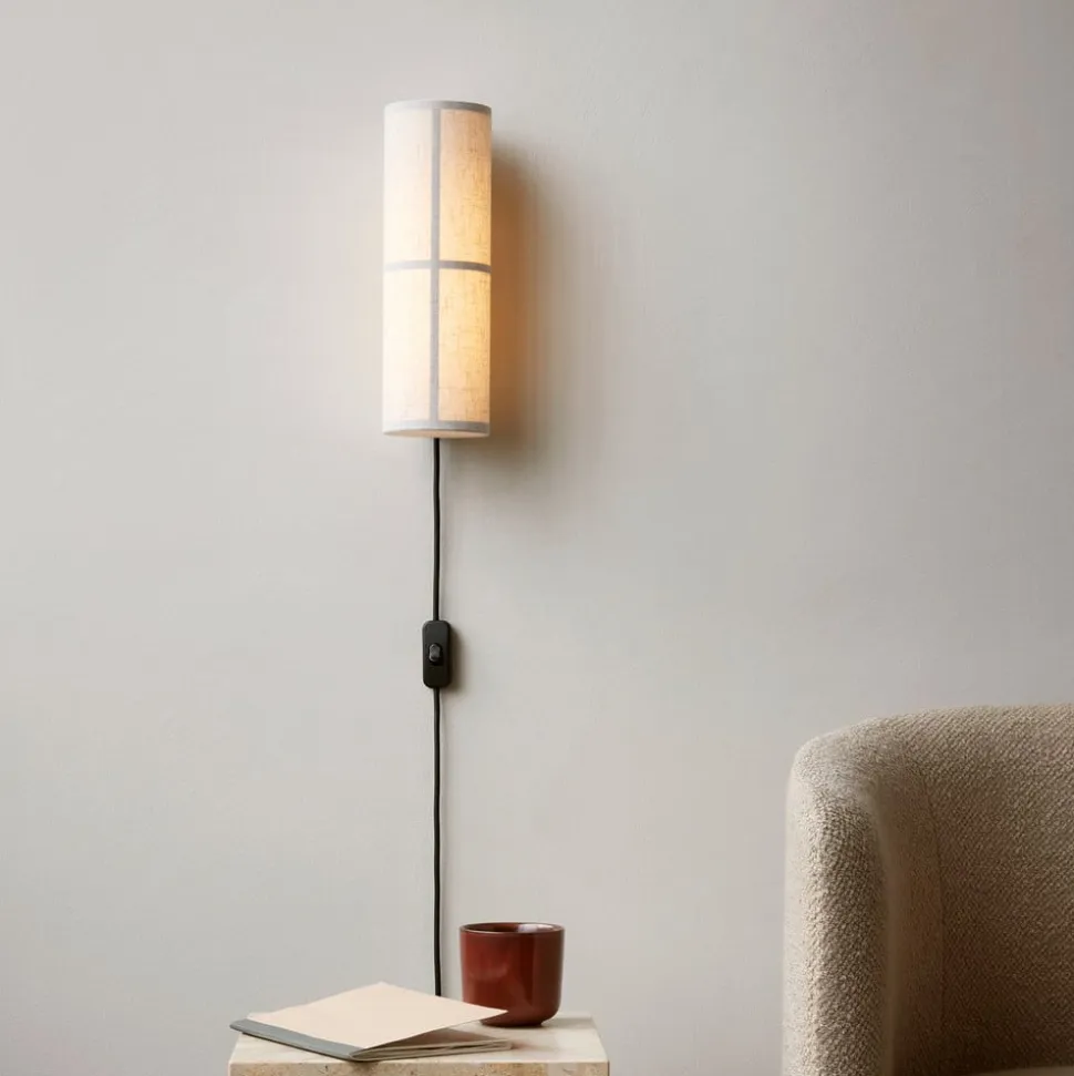 Audo Hashira LED-væglampe med stik, natur