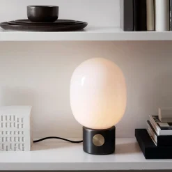 Audo JWDA bordlampe, bruneret messing