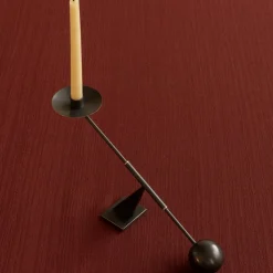 Audo lysestage Interconnect, bronze, højde 25,5 cm