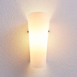 Aurora - elegant væglampe med glasskærm