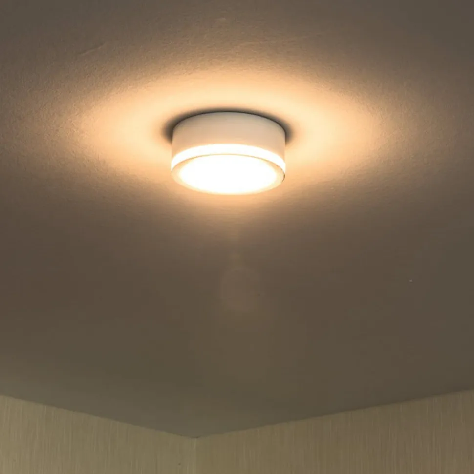 Aurora LED-downlight, hvid, Ø 9,5 cm, 3.000 K