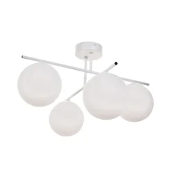 Aurora loftlampe, hvid, Ø 50 cm, 4 lyskilder, glas, E14